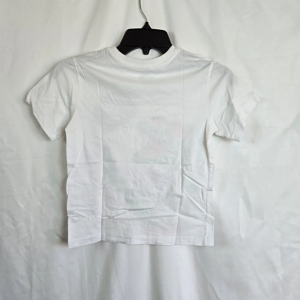Childrens Place Boys White Tee Crocodile TTYL Short Sleeve Graphic Tee Small 5/6